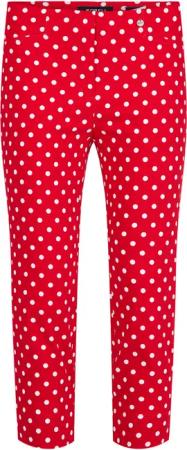 ROBELL Stretch-Hose BELLA09 Bengaline Punkte Print