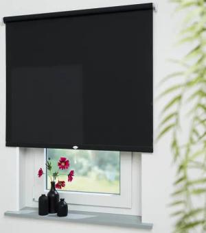 Liedeco Springrollo "Uni", Lichtschutz, Perlreflex-beschichtet, mit Bohren/ohne Bohren, freihängend, Rollo Hergestellt in Deutschland
