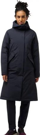 Jack Wolfskin Brandenburger Coat Women RDS Wasserdichter Wintermantel Damen S blue dark navy