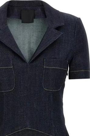 Givenchy - Sheath Midi Dress In Stretch Denim - Größe 38 - blau