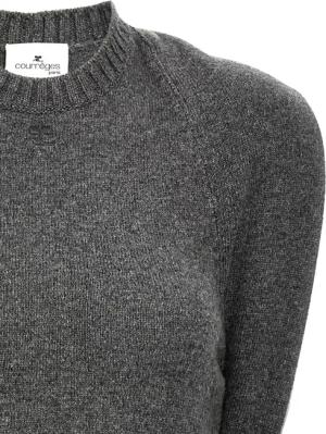 Courrèges - Over The Shoulder Drapè' Dress - Größe S - grau