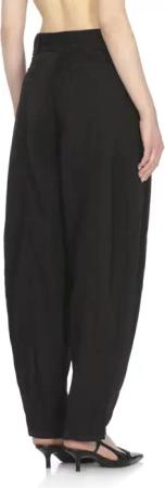 Pinko - High-Waisted Cotton Pants With Matching Belt - Größe 40 - schwarz