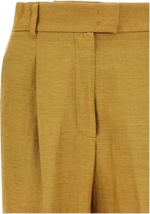Max Mara - 'Efedra' Pants - Größe 44 - goldfarben