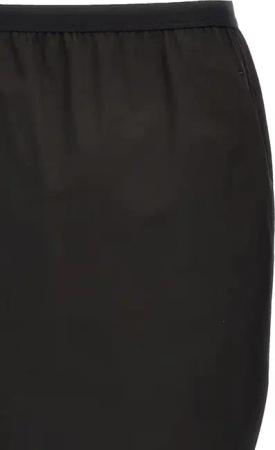 Rick Owens - Soft Cotton Long Skirt With Back Split - Größe 40 - schwarz