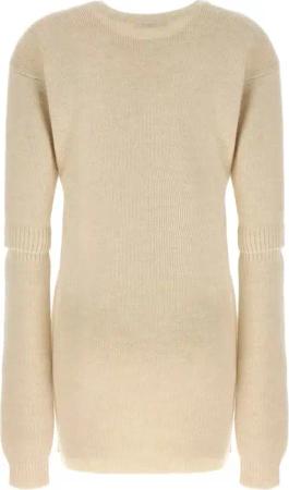 Lemaire - Knitted Dress With Removable Sleeves - Größe M - beige