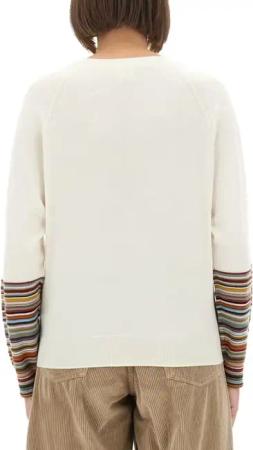 Paul Smith - "Signature Stripe" Jersey - Größe S - beige