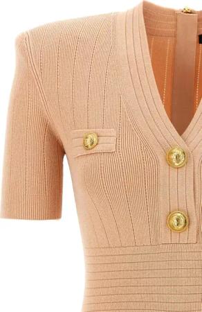 Balmain - 'Chiocciola' Dress - Größe 42 - pink