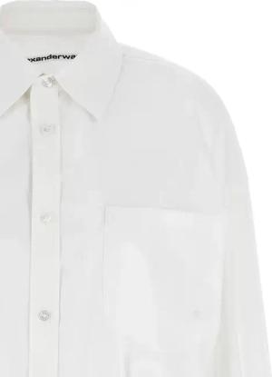Alexander Wang - Pre-Styled Shirt Dress W Chain' Dress - Größe 2 - weiß