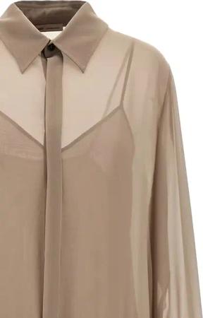 AMI Paris - 'Pleated Midi' Dress - Größe 34 - beige