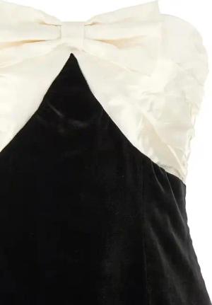 Alessandra Rich - Bow Short Dress - Größe 40 - schwarz