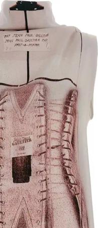Jean Paul Gaultier - 'The Draped Trompe-L’Œil Corset' Dress - Größe XS - pink