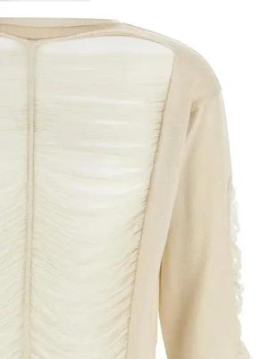Rick Owens - 'Ls Top' Sweater - Größe M - beige