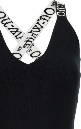 Off-White - Logoband' Dress - Größe S - schwarz