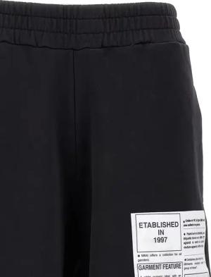 MM6 Maison Margiela - High-Waisted Brushed Cotton Joggers - Größe XS - schwarz