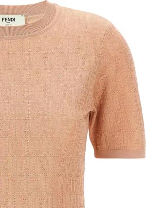 Fendi - Ff Cotton Dress - Größe 38 - pink