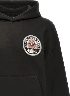 Amiri - ' Eagle' Hoodie - Größe S - schwarz