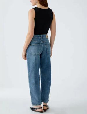 Oui - Jeans THE BARREL - Größe 42 DAMEN - blau