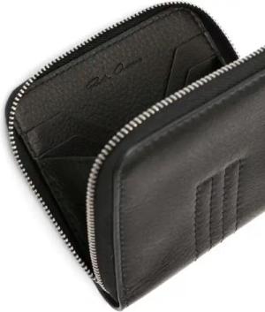 Rick Owens Portemonnaie - Textured Leather Zipped Wallet - Gr. unisize - in Schwarz - für Damen
