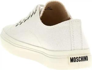 Moschino Low-Top Sneaker - Canvas Sneakers - Gr. 38 (EU) - in Weiß - für Damen