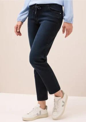 Cecil Damen Casual Fit Jeans in Blau, Gr: 25