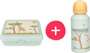 Sterntaler® Lunchbox Brotzeitdose & Trinkflasche Safari,