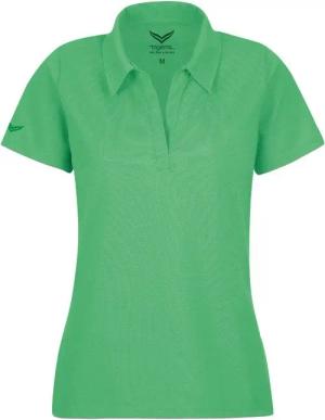 Trigema Poloshirt TRIGEMA Poloshirt ohne Knopfleiste