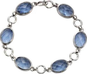 Jamelli Armband 925 Silber rhodiniert Quarz