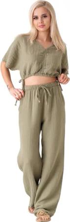 WENOR Palazzohose Musselin Damen Sommerhose 100 %