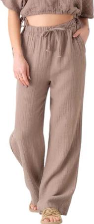 WENOR Palazzohose Musselin Damen Sommerhose 100 %
