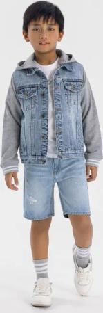 MINOTI Jeansshorts Denim-Shorts mit abgeriebenen Kanten