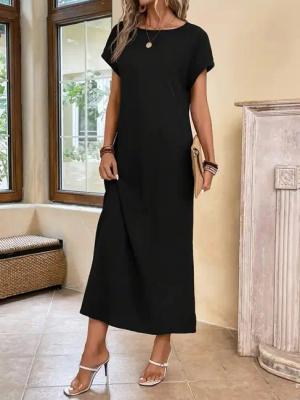 Moda Yakamoz Midikleid JANE'S Damen Langarm