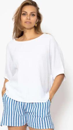 SASSYCLASSY Oversize-Shirt Lässiges Musselin Shirt für
