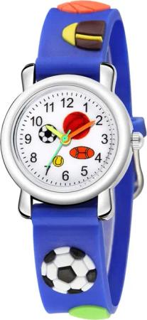 KARMA Quarzuhr Kinderuhr Sport Motiv Blau