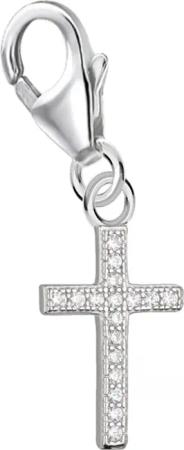 Goldene Hufeisen Charm Kreuz mini Kreuz