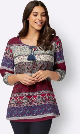 Sieh an! Klassische Bluse Longbluse