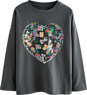 Next Paillettenshirt Pailletten-Shirt (1-tlg)