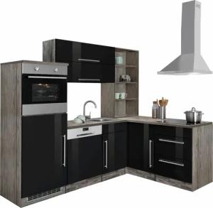 KOCHSTATION Winkelküche KS-Samos, Stellbreite 230x170 cm,