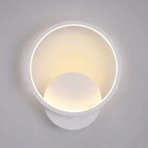 Goeco Wandleuchte rund modern, 12W Aluminium