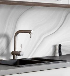 MyMaxxi Dekorationsfolie Küchenrückwand selbstklebend Marmor hellgrau