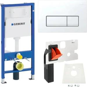 GEBERIT Vorwandelement WC Vorwandelement Drückerplatte weiß