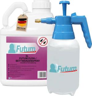 FUTUM Insektenspray Anti-Bettwanzen-Spray Floh-Mittel Ungeziefer-Spray, 5
