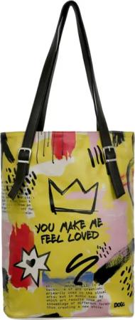 DOGO Umhängetasche "Tall Bag Damen Schultertasche The Creation Of The Collage Damen", Handgefertigt