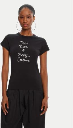 Juicy Couture T-Shirt JCNCT225458 Schwarz Regular Fit