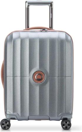Delsey Paris Carrousel - 4-Rollen-Kabinentrolley Slim line 55 cm (Platin)