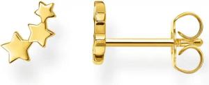 THOMAS SABO Single-Ohrstecker Sterne gold, Sterne