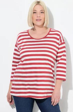 Ulla Popken T-Shirt Shirt Ringel Oversized