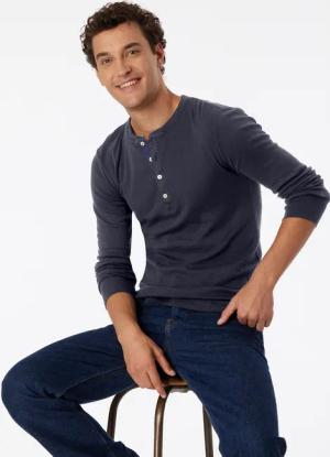 Shirt langarm graphit - Revival Karl-Heinz 8