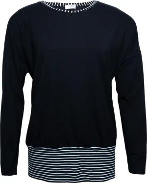 Seidel Moden Longshirt, Unifarben, mit Streifen-Details -MADE IN GERMANY