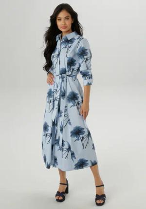 Aniston SELECTED Blusenkleid, mit fantasievollem Blumendruck - NEUE KOLLEKTION