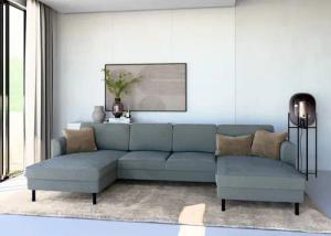 Home affaire Wohnlandschaft "Booster Couch wahlweise mit Schlaffunktion und Bettkasten-auch in Cord", Sofa in U-Form, Breite 305 cm